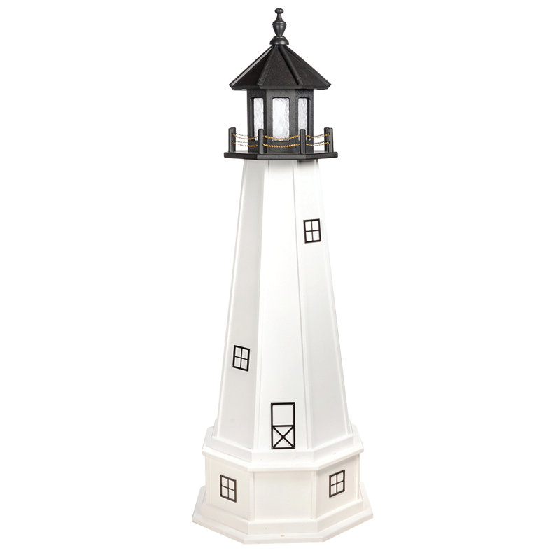 Katie's Handcrafted Lighting LLC Poly Outdoor Garden Lighthouse With